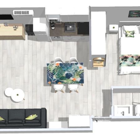 Roses Apartments Tropical Loft Vista Mar Lateral Bagian luar foto